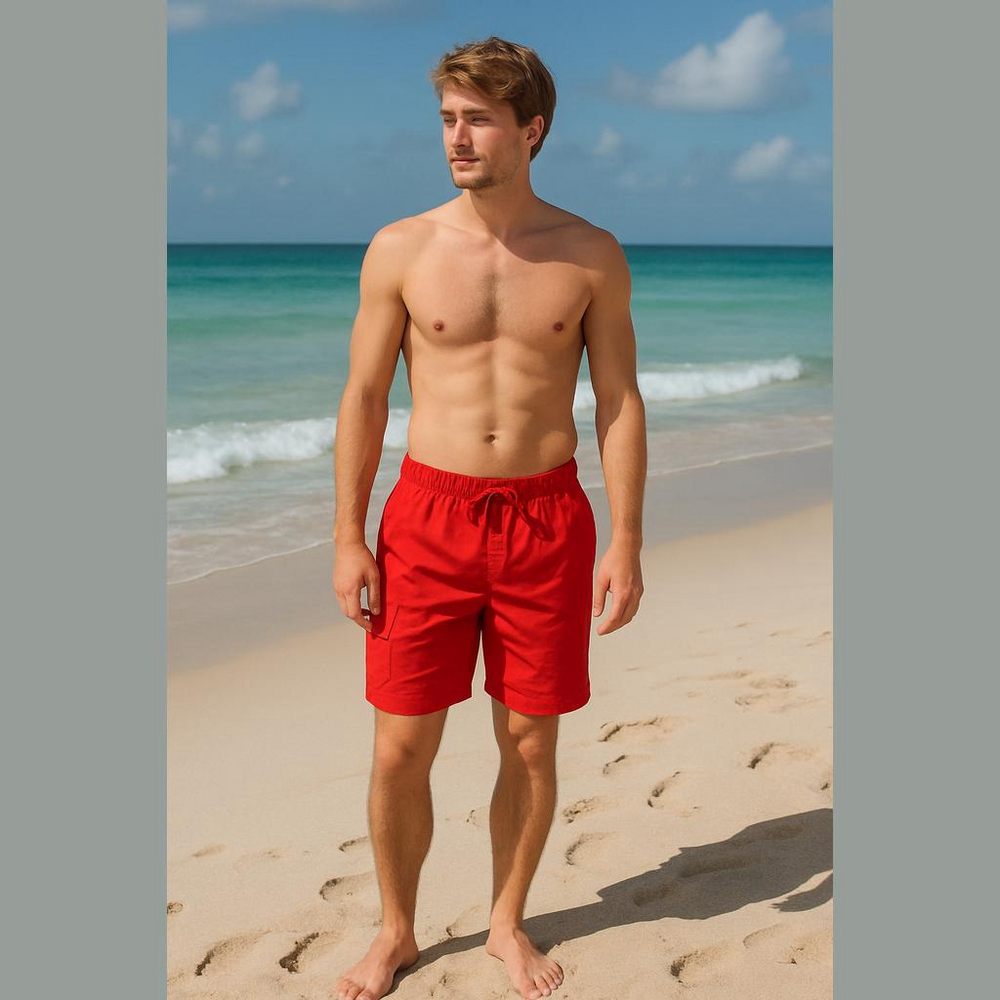 Dolfin red board shorts size large